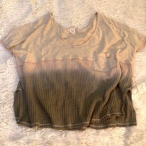 Free People oversized dip dyed top, M